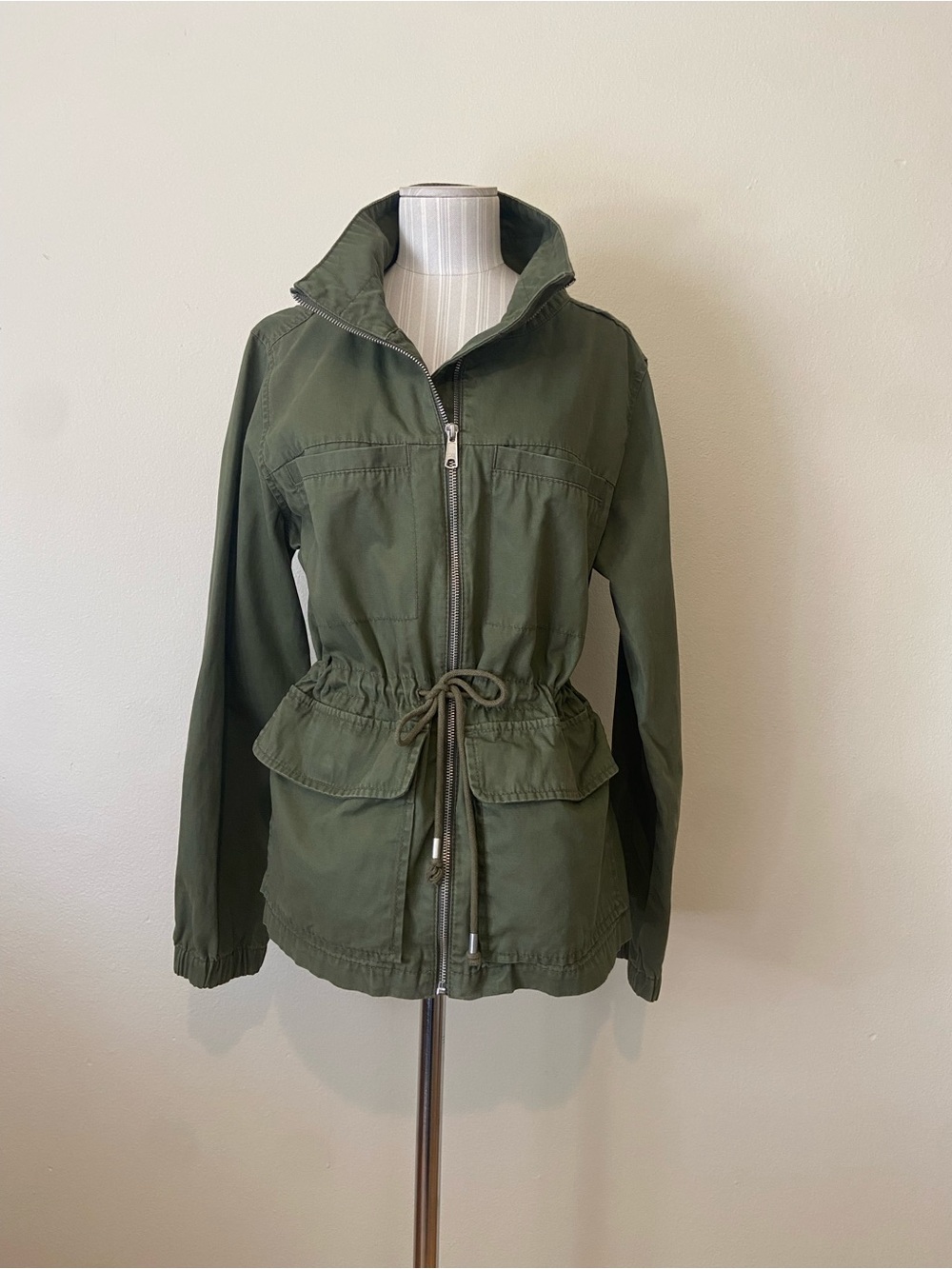 Old Navy Olive Green Utility Drawstring Jacket - Women